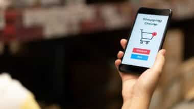 Online shopping with smartphone