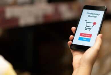 Online shopping with smartphone