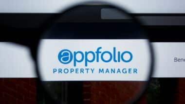 Illustrative Editorial of APPFOLIO.COM website homepage.