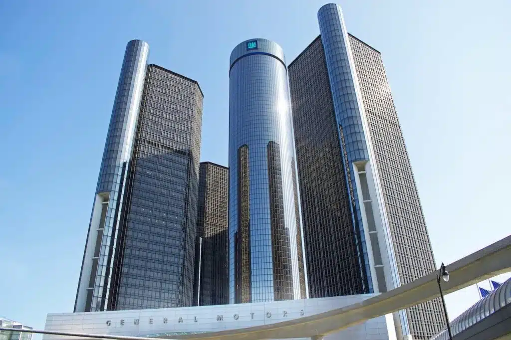 General Motors World Headquarters in Downtown Detroit