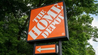 The Home Depot sign is seen outside a store
