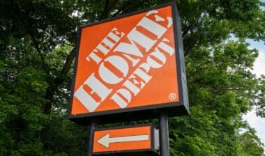 The Home Depot sign is seen outside a store