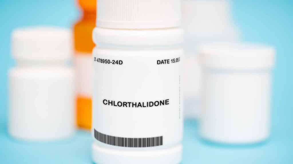 a medication used to treat high blood pressure and fluid retention