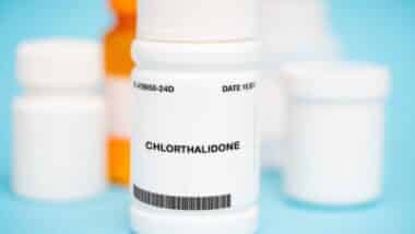 a medication used to treat high blood pressure and fluid retention