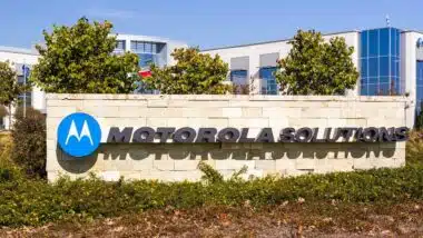 Motorola Solution signage, mission-critical communication solutions and services creator