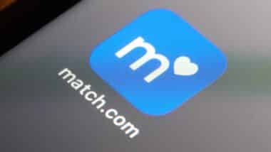 Close up of match.com app on iPhone home screen