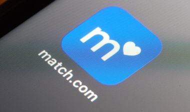 Close up of match.com app on iPhone home screen