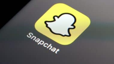 Close up of Snapchat app on iPhone home screen