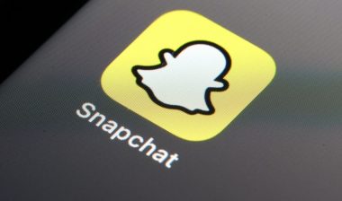 Close up of Snapchat app on iPhone home screen