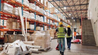 workers in warehouse