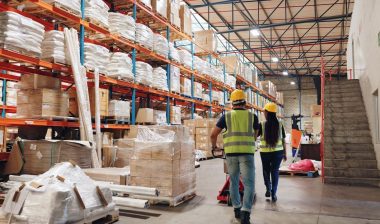 workers in warehouse