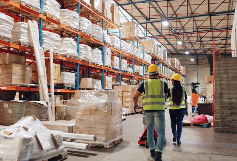 workers in warehouse