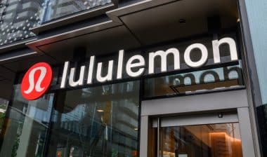 Lululemon store sign.