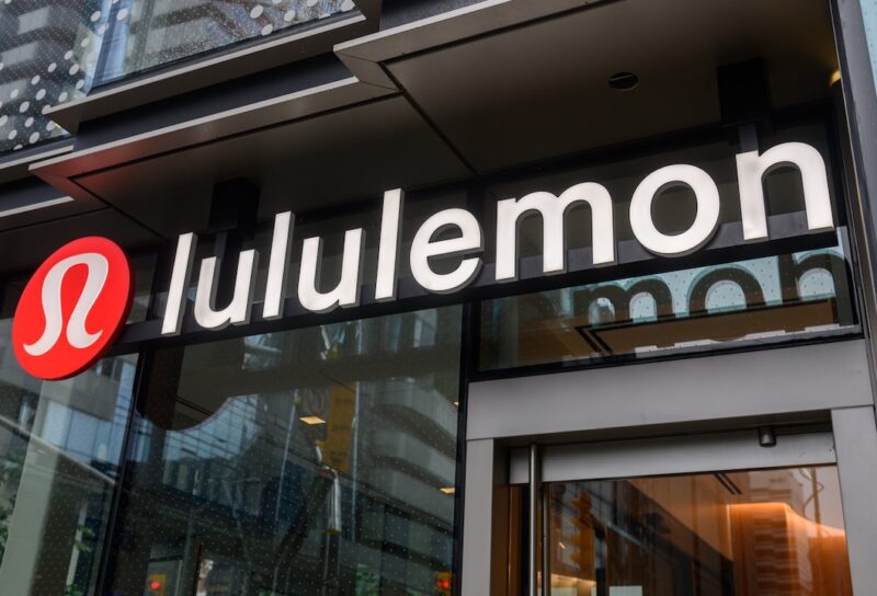 Lululemon store sign.