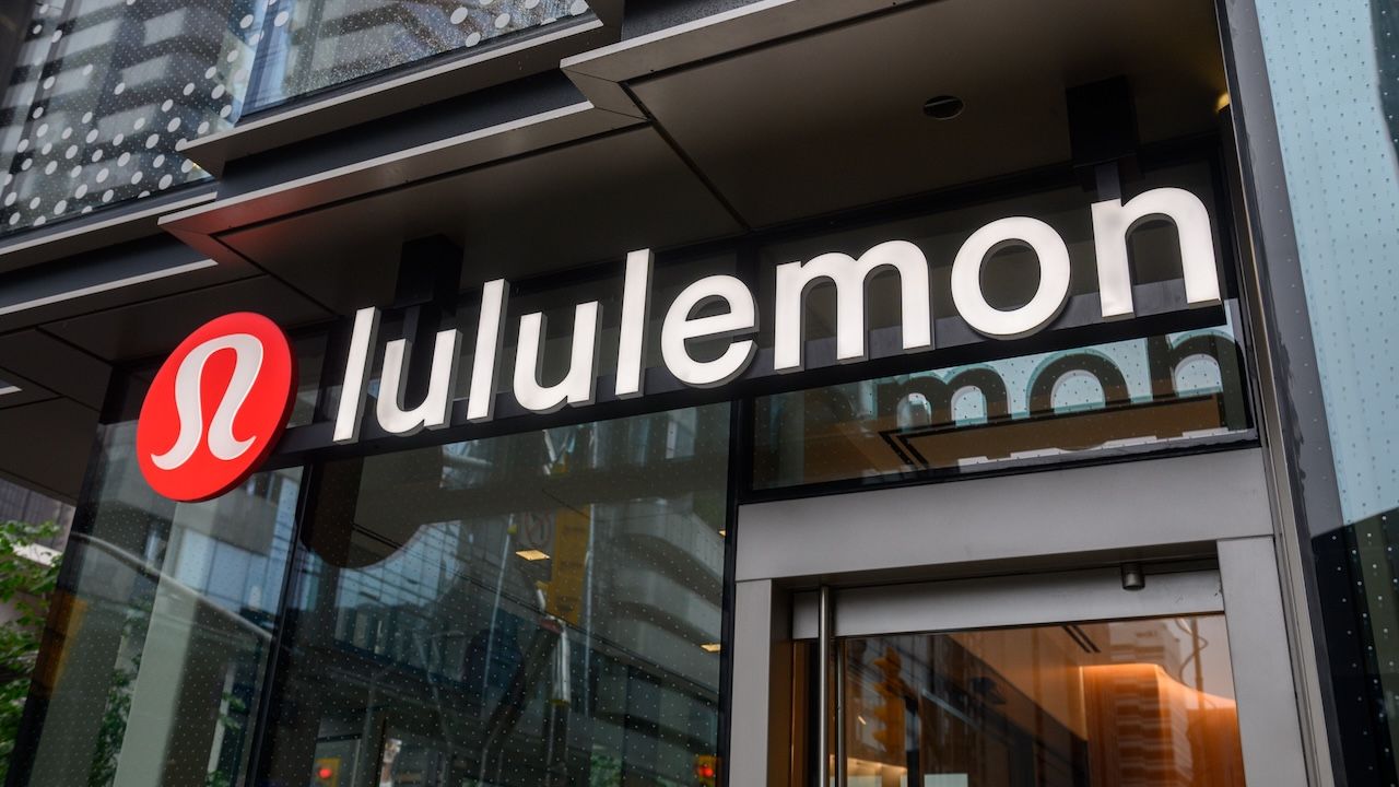 Lululemon store sign.