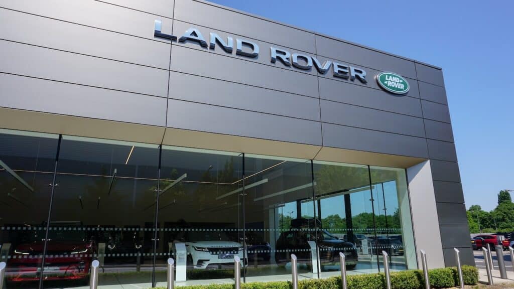 Car showroom of Land Rover