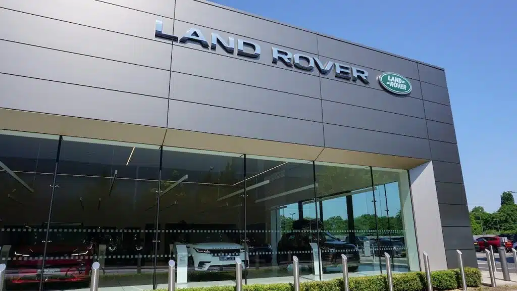 Car showroom of Land Rover