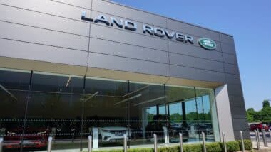 Car showroom of Land Rover