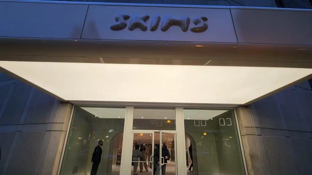 Skims, American shapewear and clothing brand store