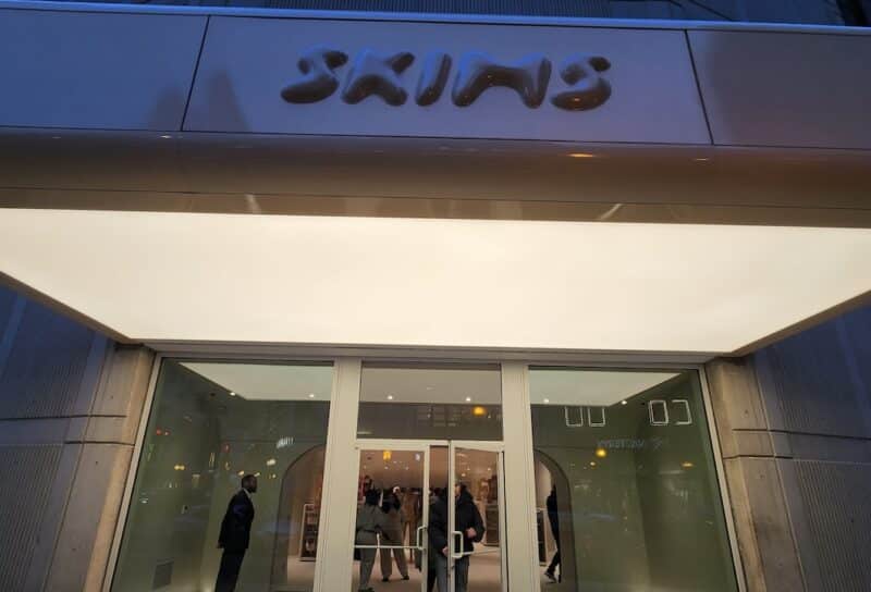 Skims, American shapewear and clothing brand store