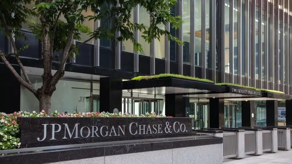 JP Morgan Chase office building at 270 Park Avenue in midtown Manhattan