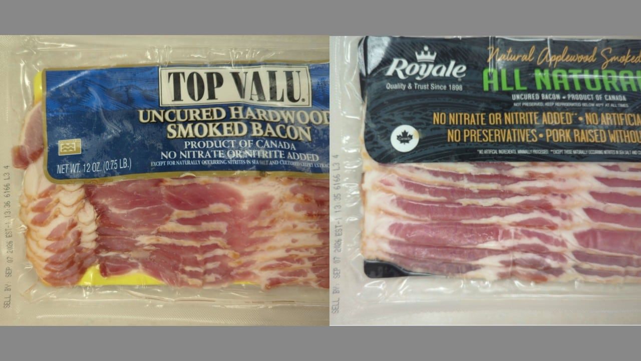refrigerated smoked bacon product
