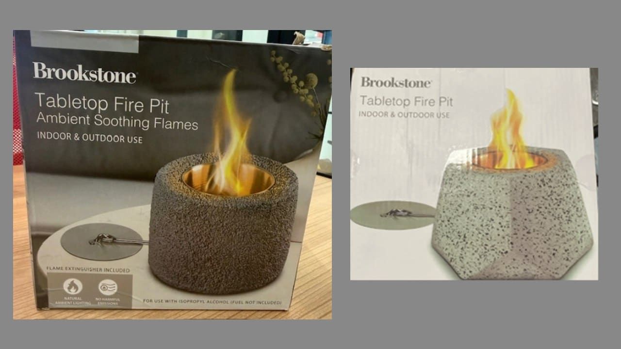 Brookstone-branded Tabletop Fire Pits