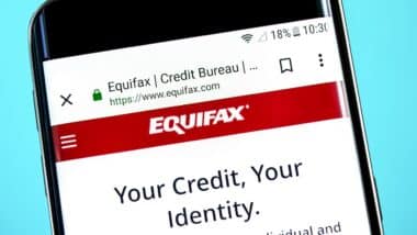 Equifax website homepage.
