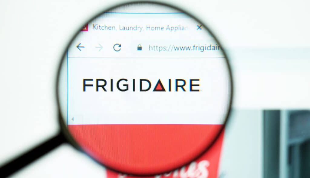 Homepage of Frigidare .Official website