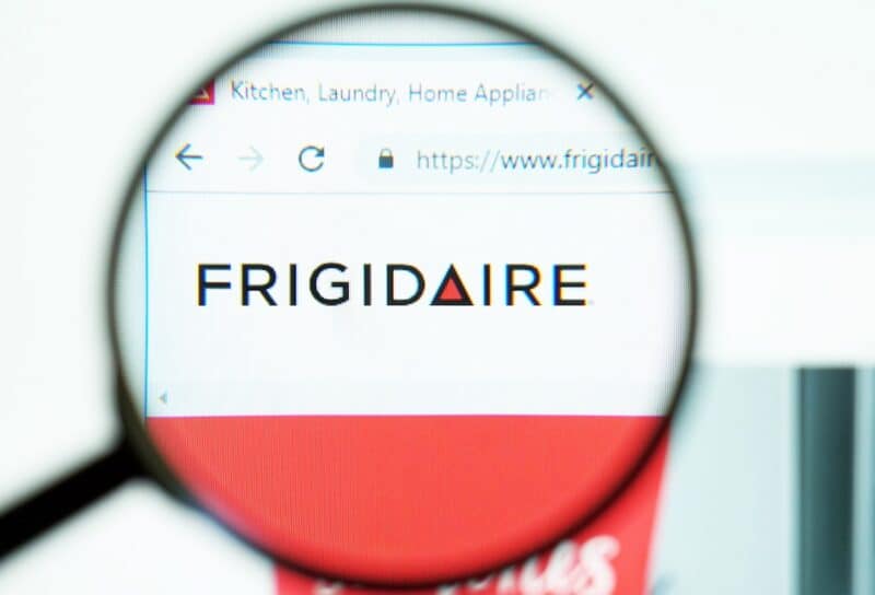 Homepage of Frigidare .Official website