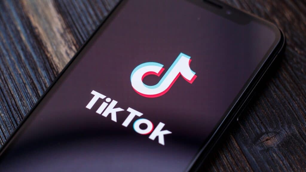 Tik Tok application icon on Apple iPhone X