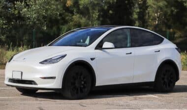 Exterior of the car Tesla Model Y