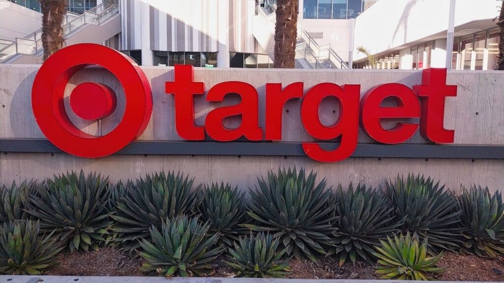 Target retail store sign