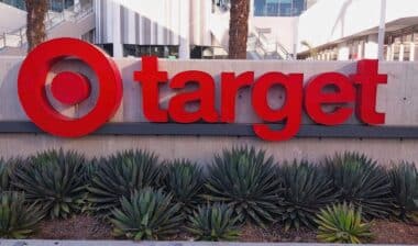 Target retail store sign