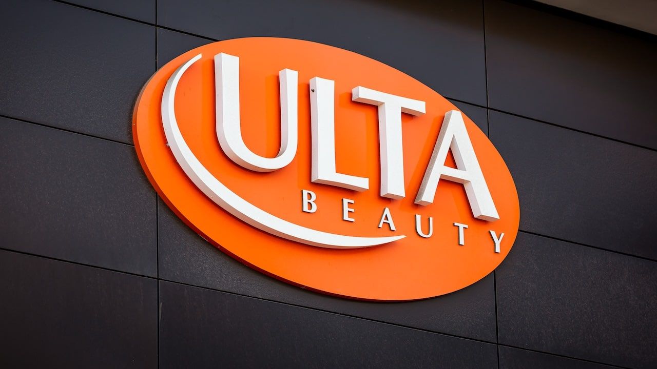 ULTA Beauty logo sign on the facade of a company store