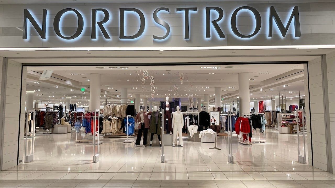 The entrance to luxury retailer Nordstrom at the SONO Collection Mall in South Norwalk, Connecticut.