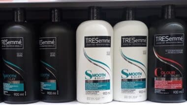 TRESemmé and Semmé shampoo and conditioner bottles