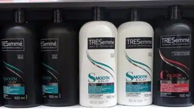 TRESemmé and Semmé shampoo and conditioner bottles