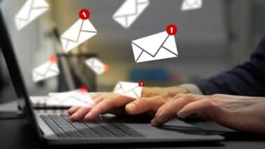 Email marketing, new message notification.