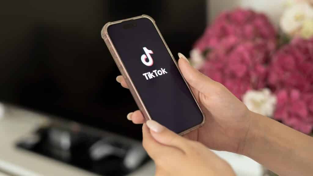 TikTok app on smartphone