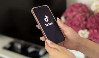 TikTok app on smartphone
