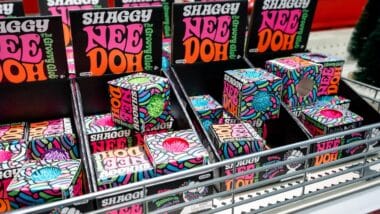 Shaggy Nee Doh Needoh Toys Products Boxes on Shelf at Store
