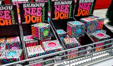 Shaggy Nee Doh Needoh Toys Products Boxes on Shelf at Store