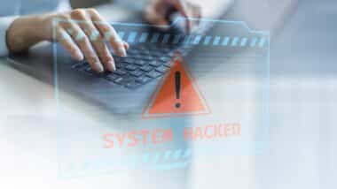 Cybersecurity risk management system for enterprise data protection with hacked system alert