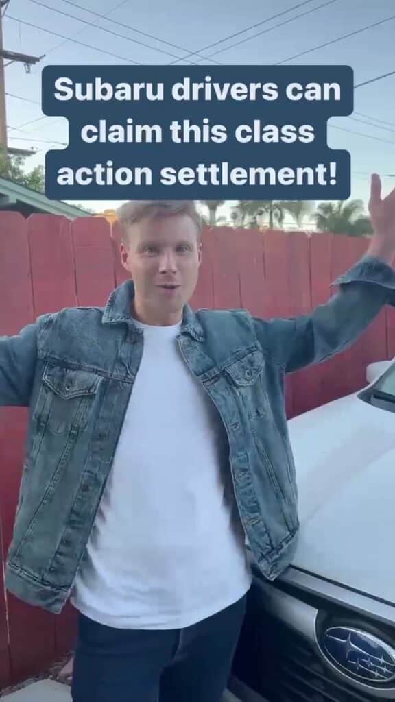 Claim this #settlement if you owned or leased #subaru. #classactionsettlement #settlementmoney
