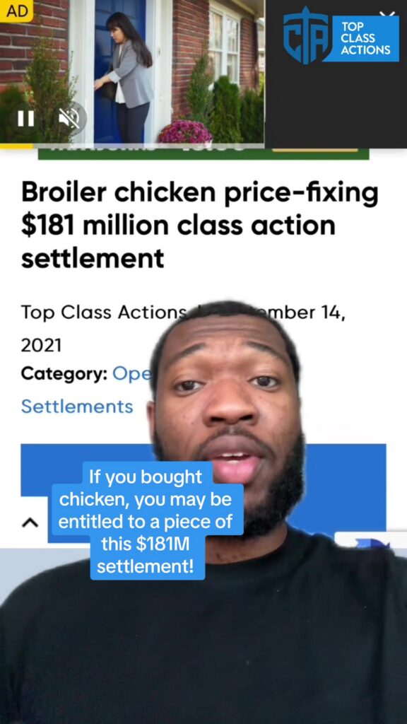 Do you eat chicken?! You may qualify to benefit from this $181M class action settlement! 💰 #chicken #tysonchicken #pilgramspride #fieldale