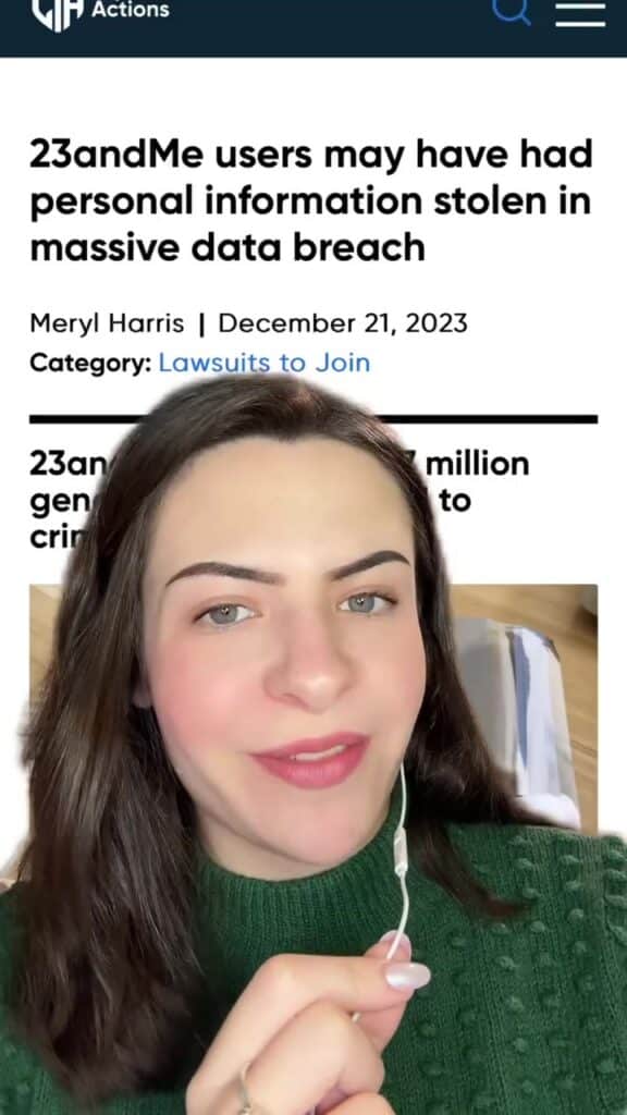 Have you used 23AndMe?! Visit our site to submit for a FREE case review. 🔍 🤯 #23andme #23andmestory #classactionlawsuits #classactionlawsuit