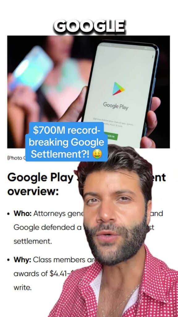 🔍 $700M record breaking Google settlement?! #Antitrust #Google #GoolgePlay #ClassAction #Consumer #ClassActionSettlement #iphoneuser #androiduser #topclassactions #settlement
