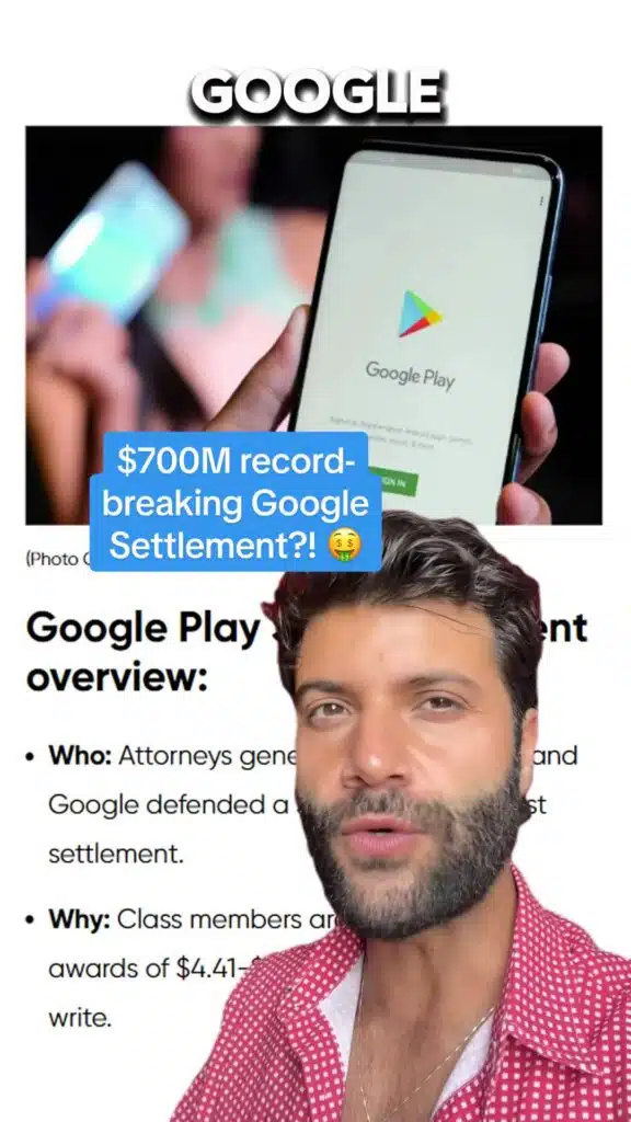 🔍 $700M record breaking Google settlement?! #Antitrust #Google #GoolgePlay #ClassAction #Consumer #ClassActionSettlement #iphoneuser #androiduser #topclassactions #settlement