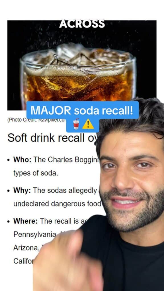 🥤🫣 Share this video with your soda-lover friend! ⚠️ #soda #sodaluv #consumer #classaction #recall #foodie #drink #topclassactions #love #sprite #cocacola